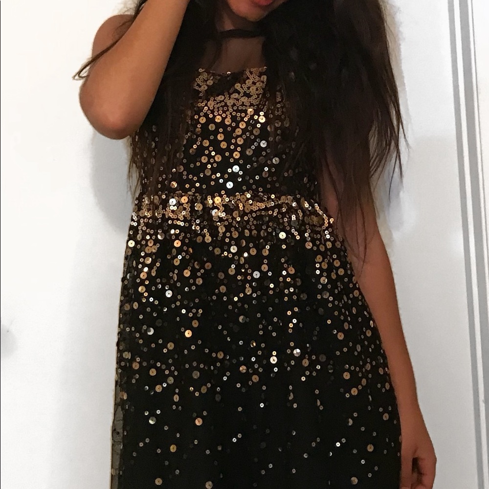 Sequin Illusion Dress